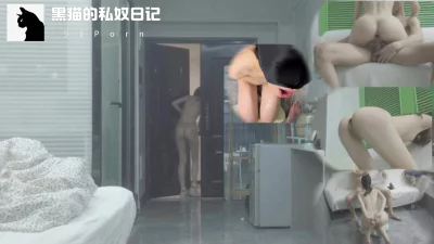 [原创][黑猫原创]白嫩女大母狗全裸取外卖深喉女上